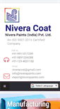 Mobile Screenshot of niverapaints.com