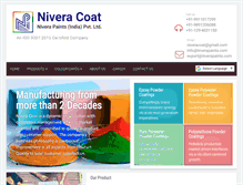 Tablet Screenshot of niverapaints.com